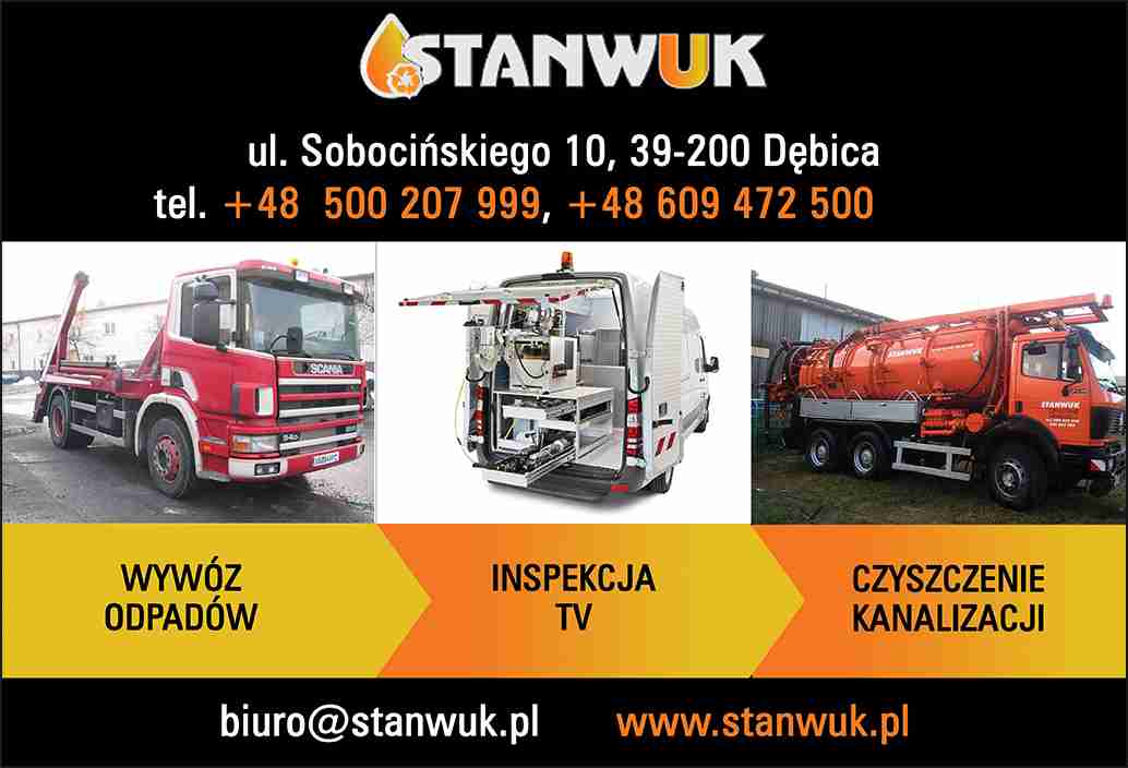 Firma Usługowo-Transportowa "STANWUK" Dariusz Zieliński - inspekcja TV kanalizacji DĘBICA inspekcja TV kanalizacji DĘBICA